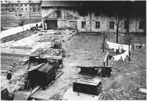 Skats uz pagalmu Memmingenas nometnē, ap. 1947.g.